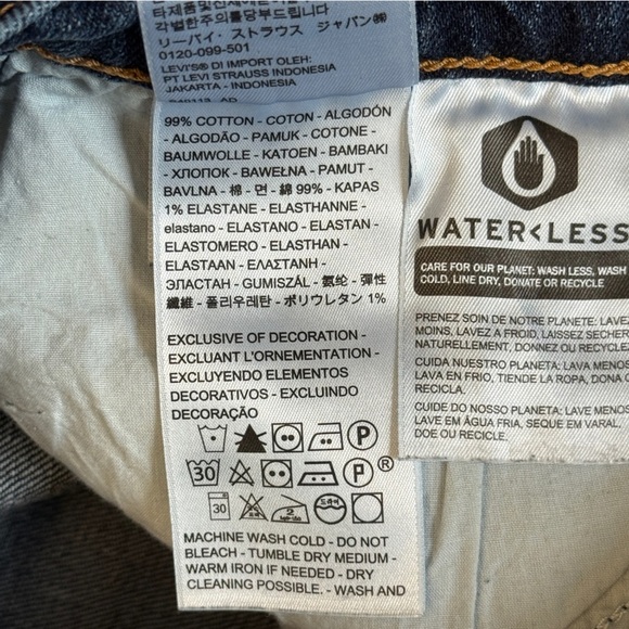 Levi’s Premium Wedgie Fit Button Fly Ankle Jeans Blue Size 27 #1732 - Picture 11 of 11